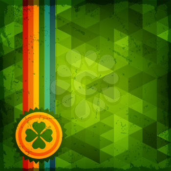 Saint Patrick's Day abstract grunge background.