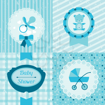 Boy baby shower invitation cards.
