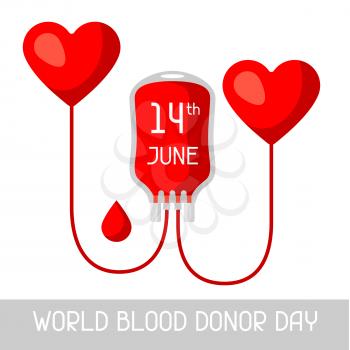 14t June world blood donor day. Medical and healthcare concept.