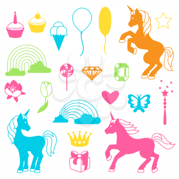 Collection of unicorns and fantasy decorative objects.
