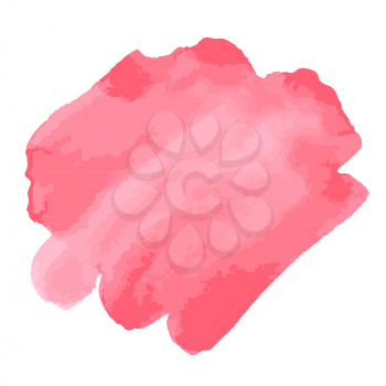 Watercolor brush strokes. Pink aquarelle abstract background.