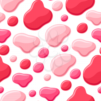 Drops of nail polish seamless pattern. Fashionable illustration for manicure salons.