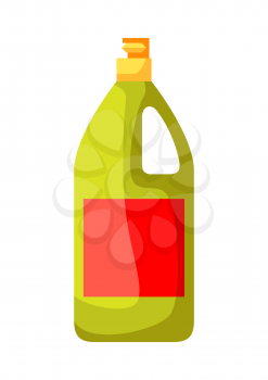 Icon bottle of spray means for washing. Illustration solated on white background.