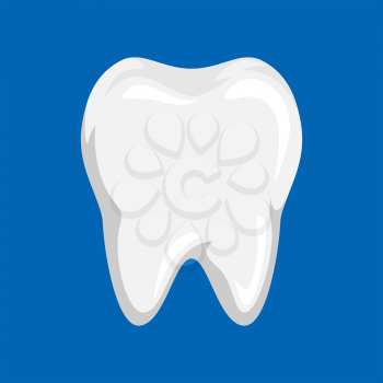 Illustration of clean tooth. Dental icon. Dentistry care concept.