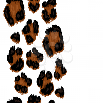 Leopard seamless pattern. Animal stylized print, fur texture.