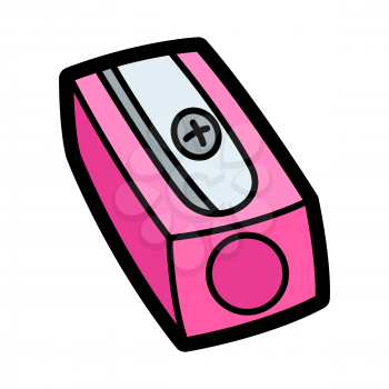 Illustration of sharpener. School education icon or image for industry and business.