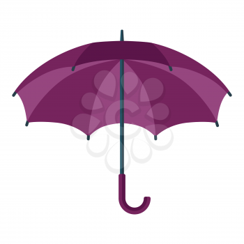 Illustration of umbrella. Icon in abstract style. Image for cards and posters.