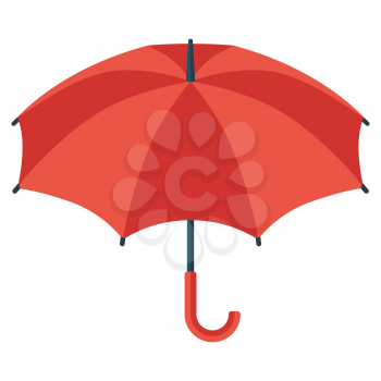 Illustration of umbrella. Icon in abstract style. Image for cards and posters.