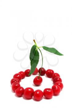 Group of cherries. Element of design.