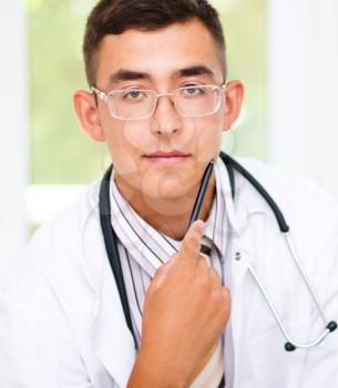 Portrait of medical male doctor