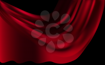 red, maroon, scarlet, Royal,silk background with soft folds and highlights horizontal