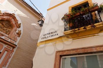 Capilla San Jose. SEVILLE CAPILLA DE SAN JOSE DESDE CALLE SIERPES. elements of architecture Seville. Andalusia.