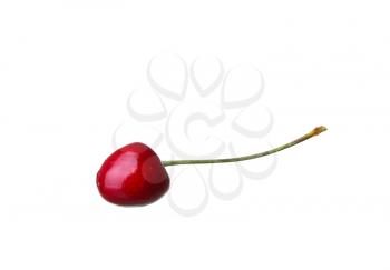 cherry berries isolated on white background cutou