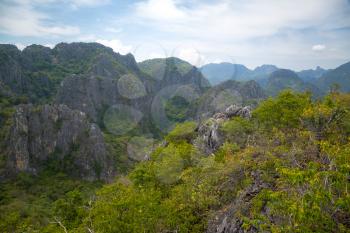 landscape viewpoint at Khao Daeng ,Sam Roi Yod national park,Prachuapkhirikhan province Thailand