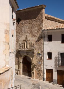 Inglesia de Santa Cruz church in town of Cuenca in Castilla-La Mancha, Spain, Europe