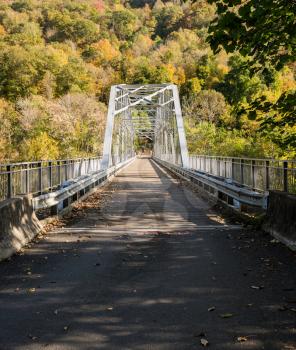 Old Fayette Station bridge across New River Gorge in West Virginia