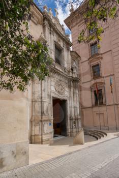 Entrance to Fine Arts or Belles Artes museum in Valencia, Spain