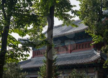 Ornate roofs at Temple of Supreme Purity of Tai Qing Gong at Laoshan