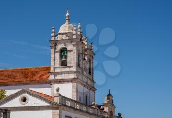 Bell towers on the roof of the Nossa Senhora da Nazare church