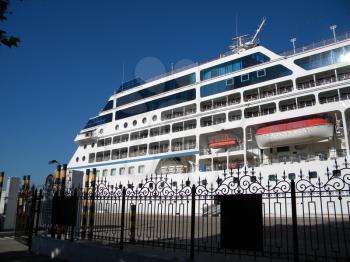 New Orleans, USA - June 23, 2011: Azamara Quest, tourist liner in the port. Big tourist ship