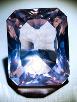 Crowned gemstones. Rubies, precious stones in processing