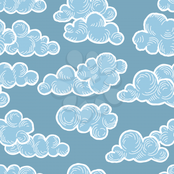 Cloud pattern. Cloudy sky spring weather background 