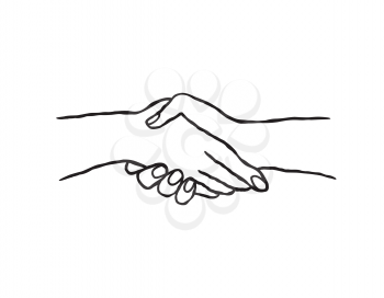 Business people shaking hands. Colaboration concept. Teamwork sign. 