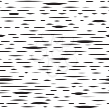 Abstract irregular blot seamless pattern. Black and white stripe line texture. Ornamental background