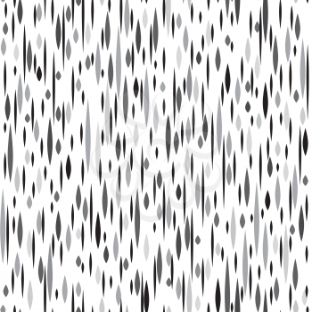 Abstract ink spot seamless pattern. Black and white grunge texture. Fall dot ornamental background