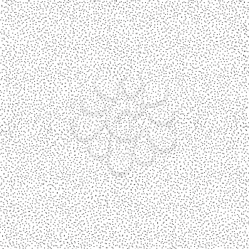 Dotted seamless pattern. Doodle dot tiled background. Monochrome texture