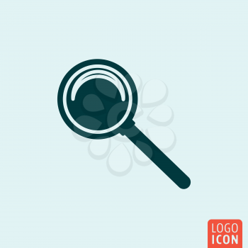Search lupe Icon. Search lupe logo. Search lupe symbol. Minimal icon design. Vector illustration