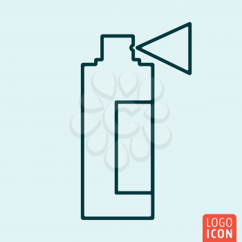 Spray Icon. Spray logo. Spray symbol. Minimal icon line design. Vector illustration
