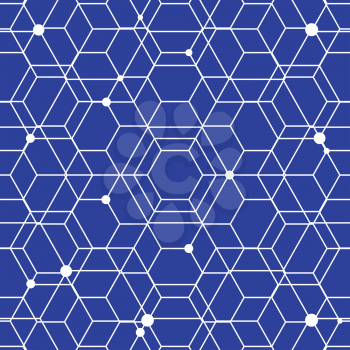 Minimalistic geometric hexagon pattern. Concept vector background.