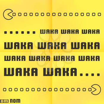 Quote joke. Yellow memo paper background. Vector illustration.