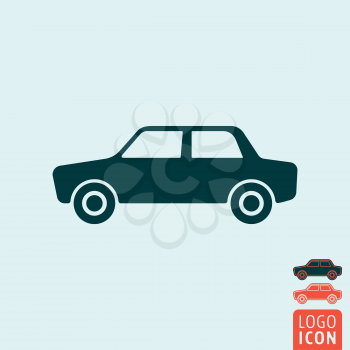 Car icon. Car symbol. Automobile icon isolated. Vector illustration