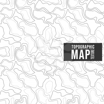 Topographic map. Seamless background with contour lines texture. Vector illustration.