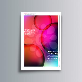 Gradient colorful cover, background for the banner, flyer, poster, brochure covers or other printing products. Vector illustration.