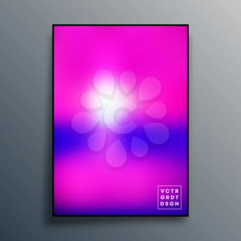 Abstract gradient texture design for background, poster, flyer, brochure cover, or other printing products. Vector illustration.