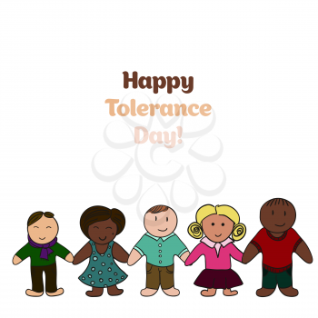International Day for Tolerance. Bright picture. Picture for your design. Banner, card
