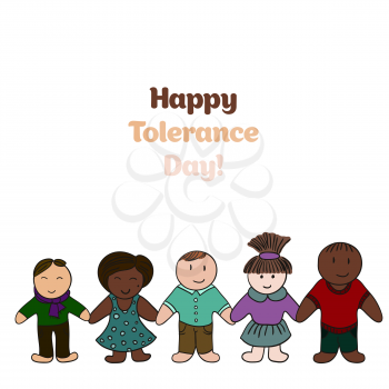 International Day for Tolerance. Picture for your design. Card, cover, banner
