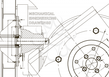 Technical illustration. Mechanical engineering. Background