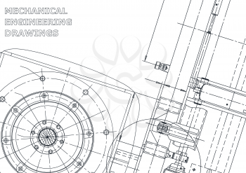 Blueprint. Vector engineering illustration. Cover