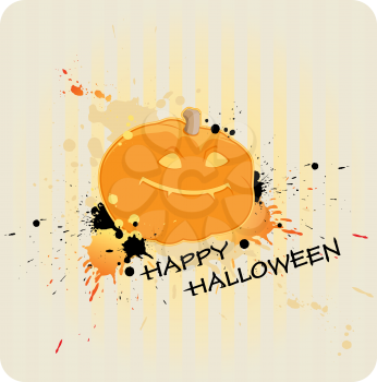 Halloween background with pumpkin