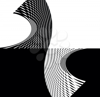 Decorative abstract design. Vector art background