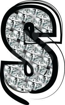 Diamond Font letter s