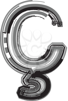 Grunge Font symbol