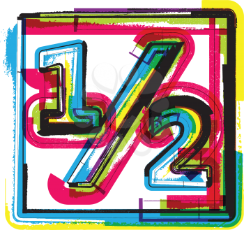 Colorful Grunge Symbol