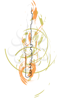 abstract Flute illustration