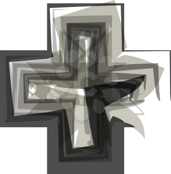 Abstract cross Symbol illustration