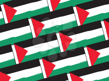 abstract PALESTINE flag or banner vector illustration